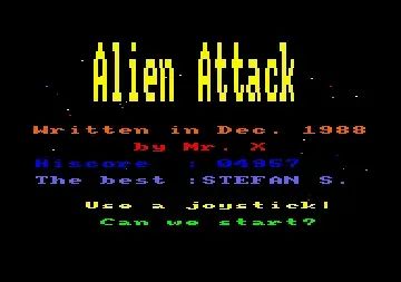 Alien Attack (UK) (1989) [Schneider Computer Partner]